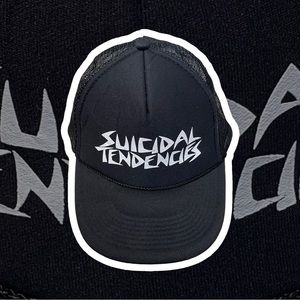 Vintage Suicidal Tendencies Mesh Trucker Otto 5 Panel Snapback Hat Cap Band
